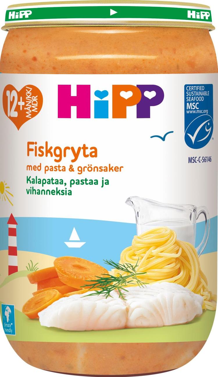 Hipp 250g Kalapata, pastaa ja vihanneksia 12kk