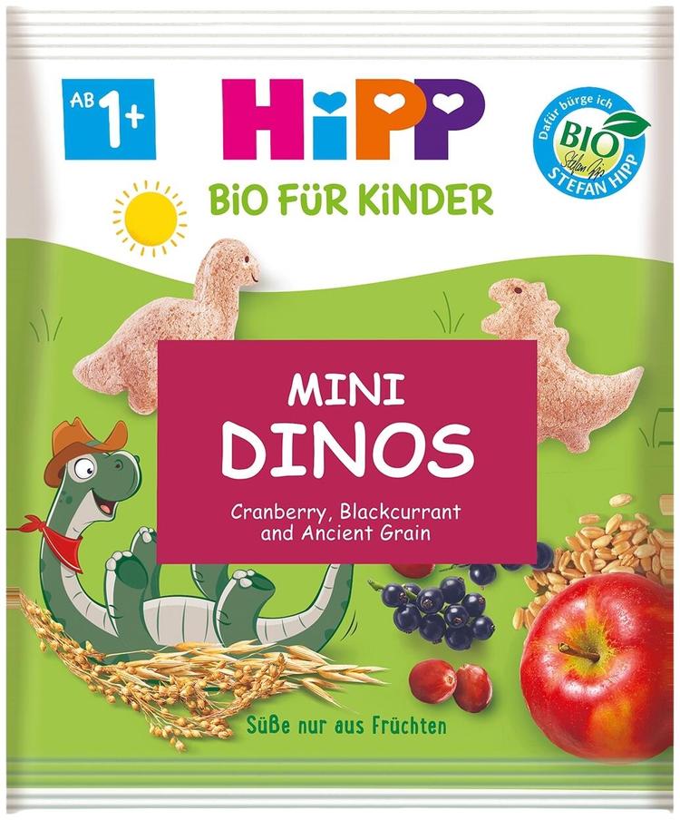 HiPP 30g Mini Dinos Luomuviljanaksuja 1+