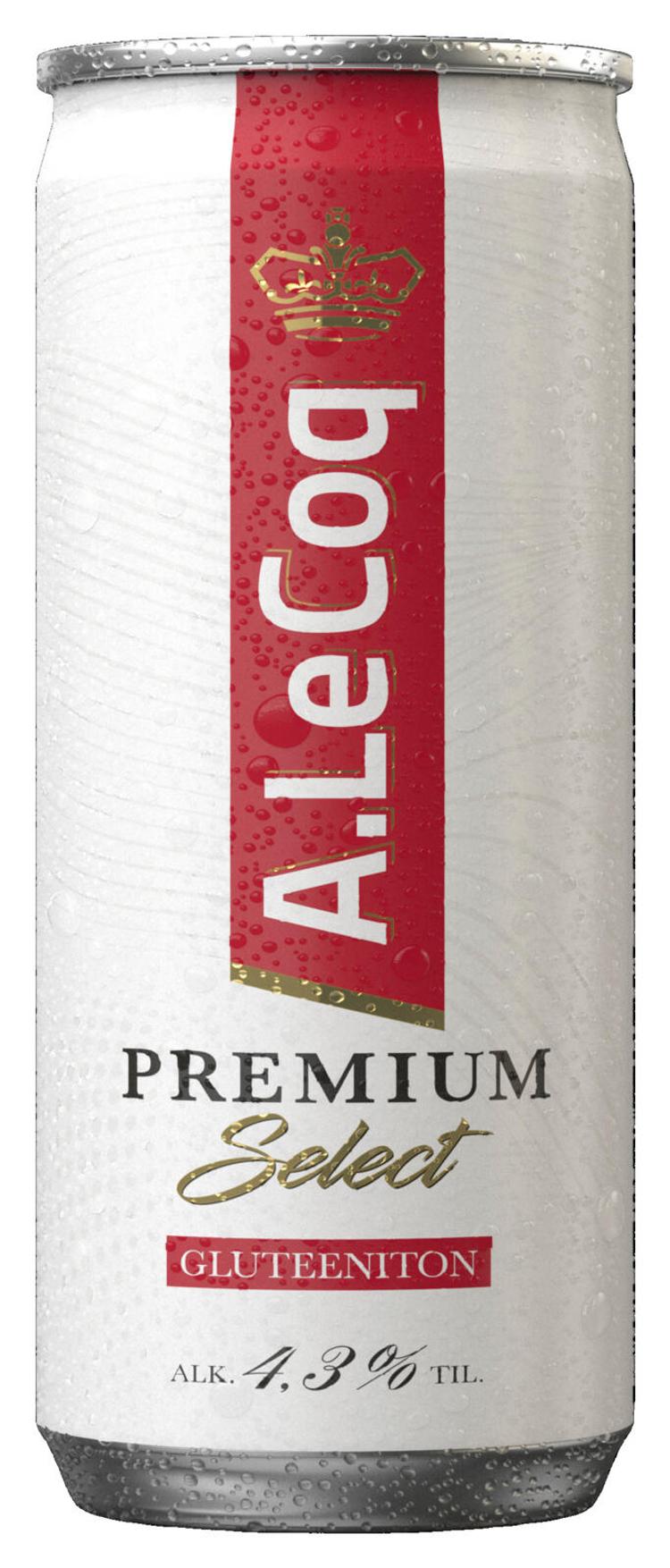A. Le Coq Premium Select 4,3% Gluteeniton olut 0,355 l tlk