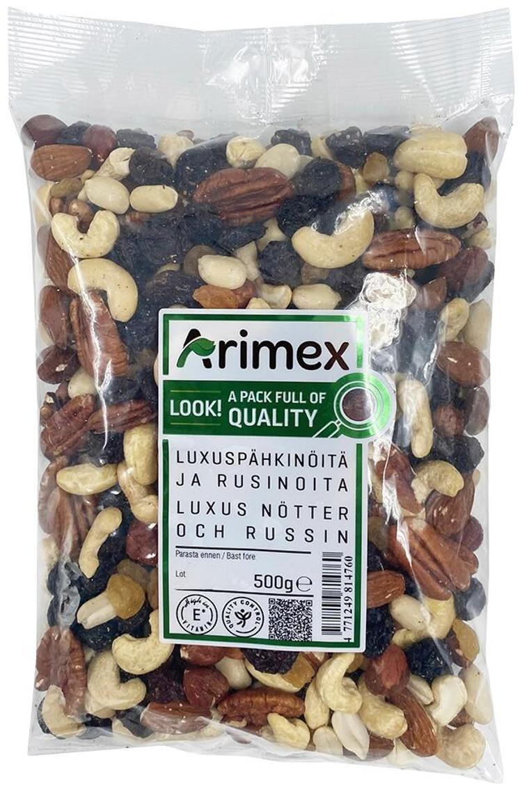 Arimex Luxuspähkinöitä ja rusinoita 500g