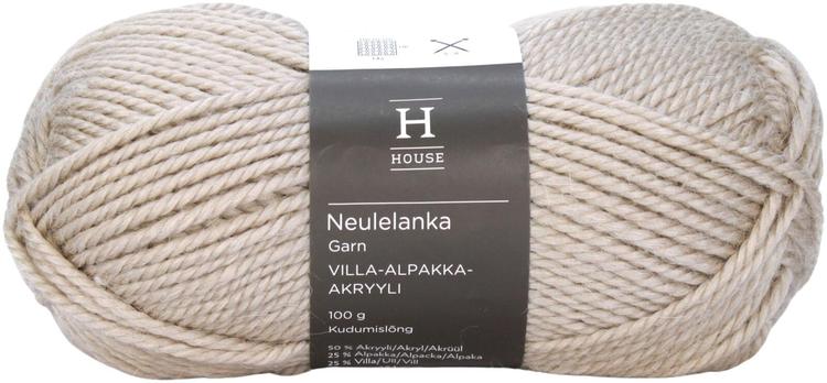 House neulelanka villa-alpakka-akryyli 112589 100 g Sand Beige 1529