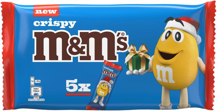 M&M'S Crispy Santa jouluhahmo 5-pack 145 g