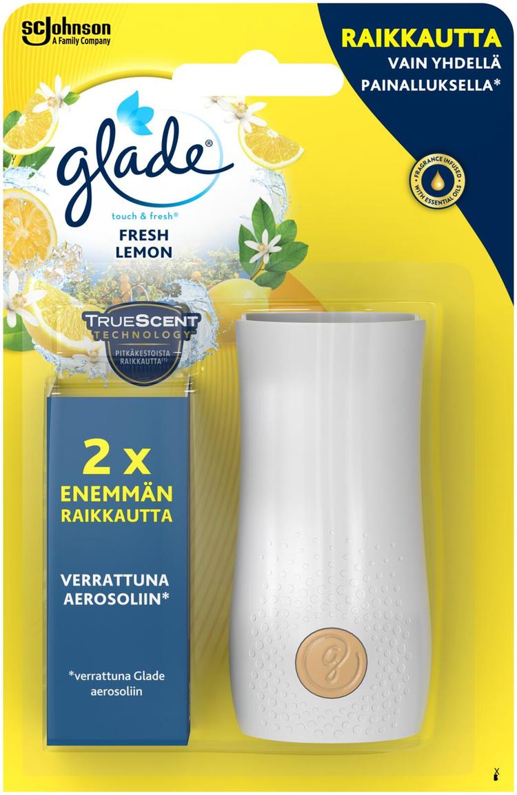 Glade Touch & Fresh 10ml fresh lemon ilmanraikastin