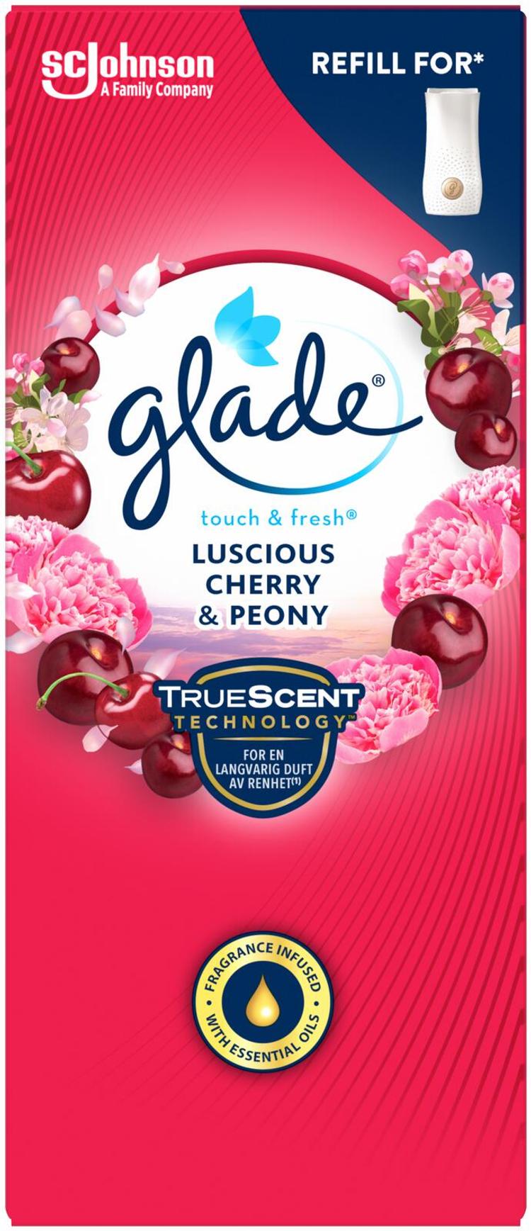 Glade One Touch & Fresh 10ml Peony&Cherry ilmanraikastin täyttöpakkaus