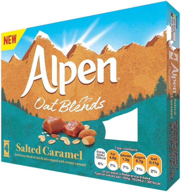 Alpen Oat Blends Salted Caramel 128g