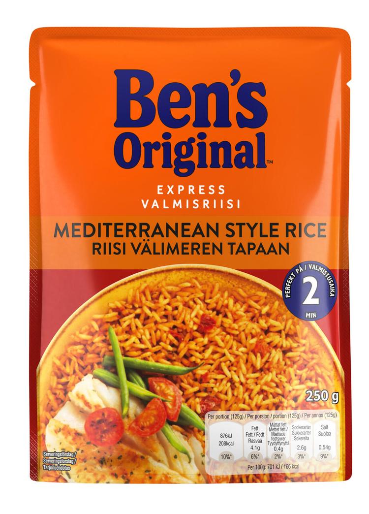 Ben's Original Valmisriisi Välimeren tapaan (250 g)