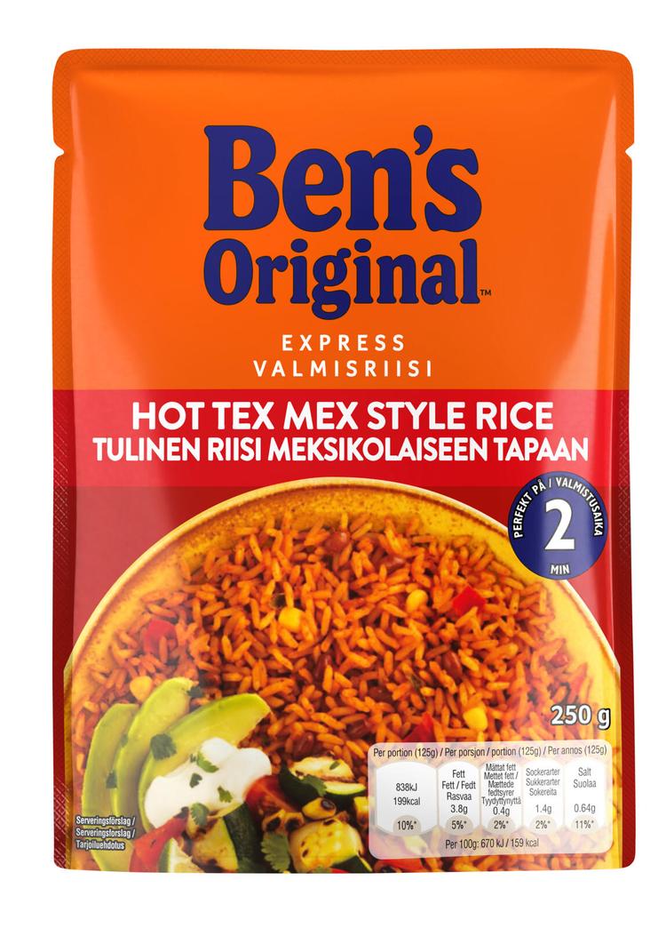 Ben's Original Valmisriisi Tulinen meksikolaiseen tapaan (250 g)