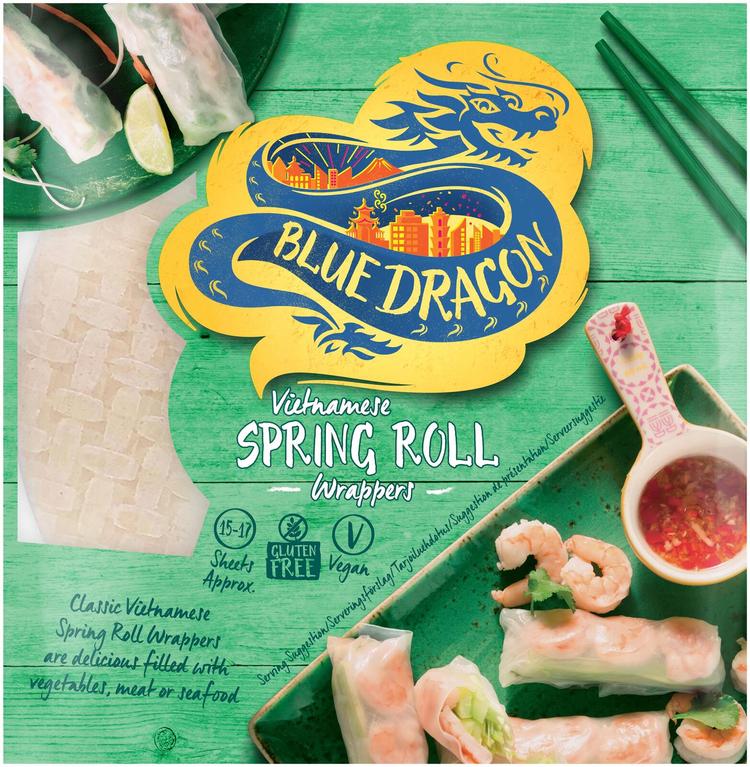 Blue Dragon Spring roll wrapper riisipaperi kevätkääryleille 134g