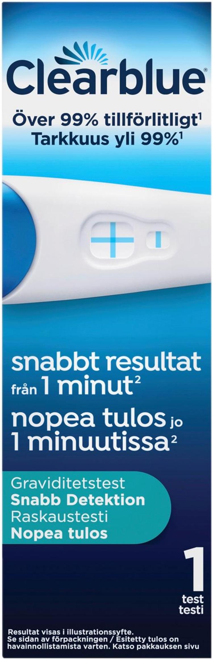 Clearblue Nopea tulos 1kpl raskaustesti