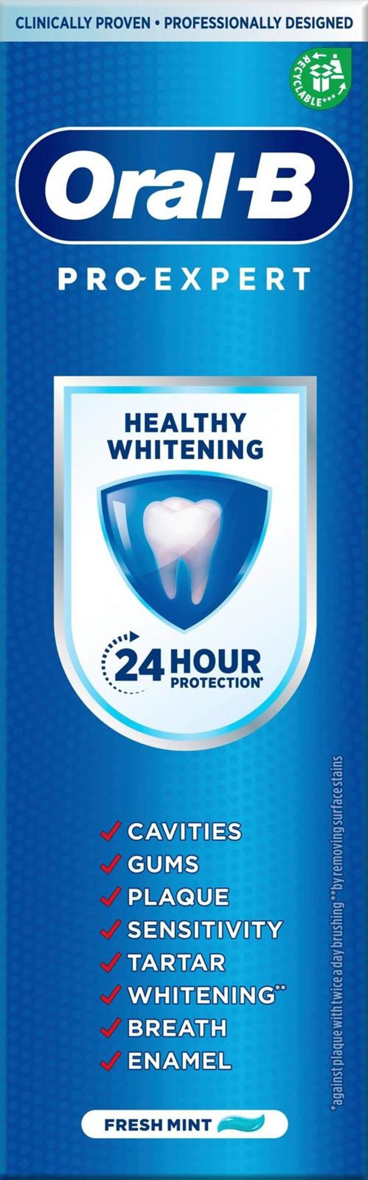 Oral-B 75ml Pro-Expert Healthy Whitening hammastahna