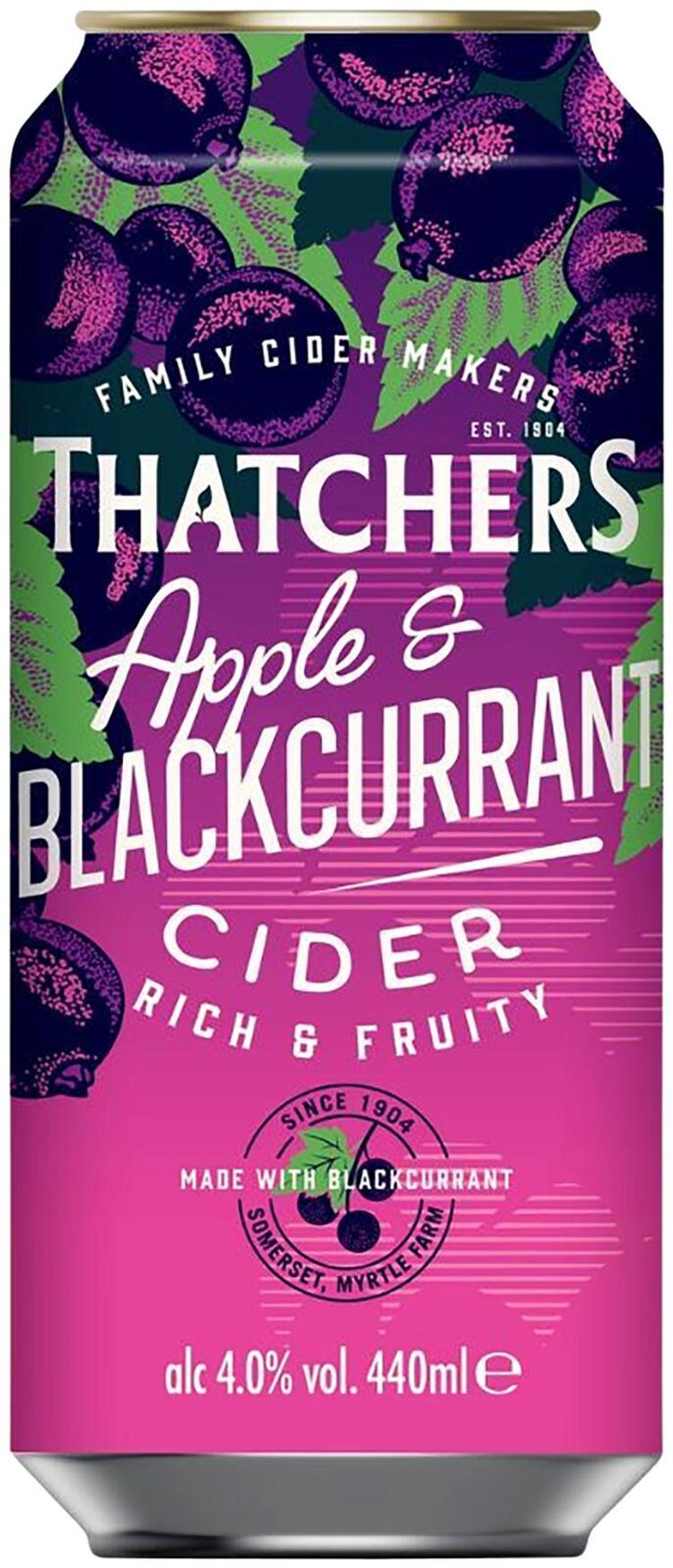 Thatchers Apple & Blackcurrant Cider 4% 0,44l siideritölkki