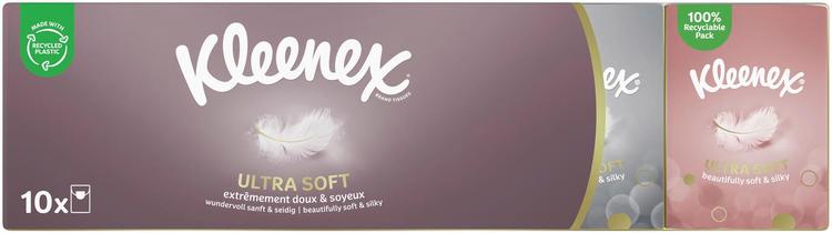 Kleenex Ultra Soft taskunenäliina 10x7 kpl