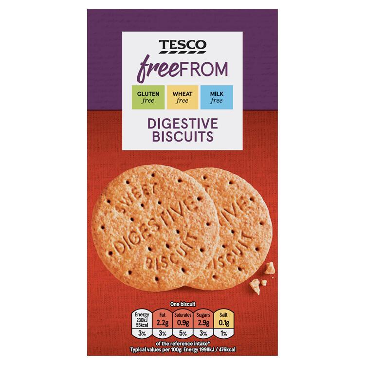 Tesco Free From 160g Digestive Biscuits digestivekeksi gluteeniton