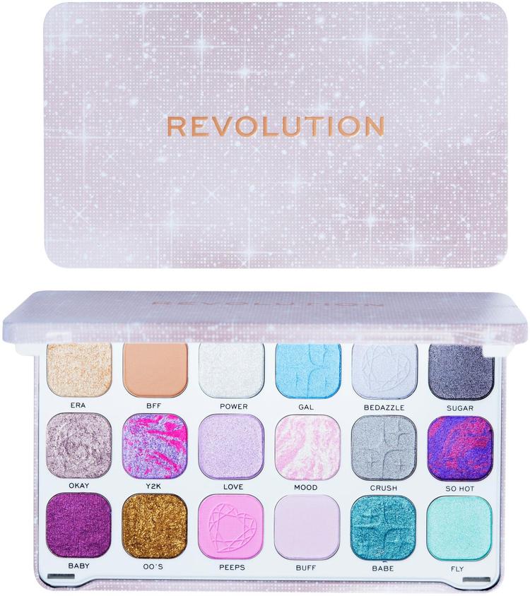 Makeup Revolution Y2k Baby Forever Flawless Palette Babe Dreamer luomiväripaletti 18 sävyä 19,8g