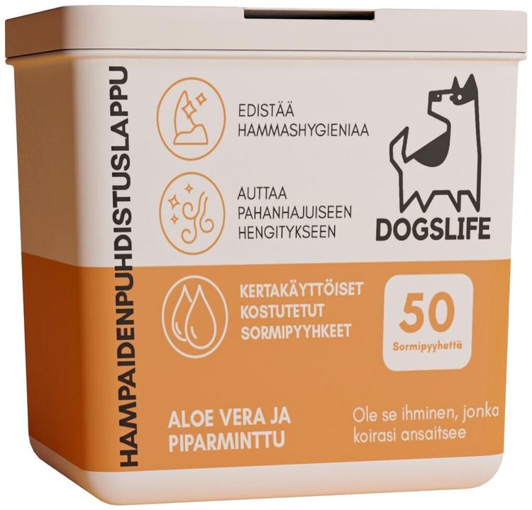 Dogslife hampaanpuhdistuslaput 50 kpl