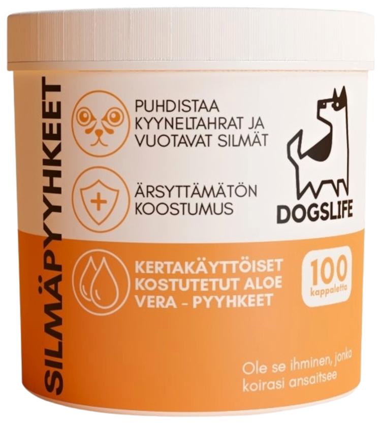 Dogslife silmänpuhdistuslaput 100kpl