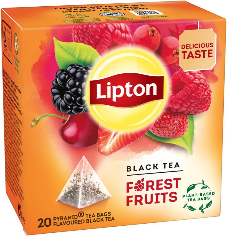 Lipton 20ps Forest Fruit pyramidi musta tee