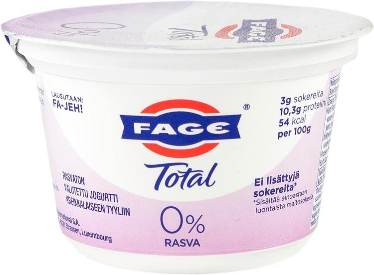 Fage Total kreikkalainen jogurtti 0% 170g