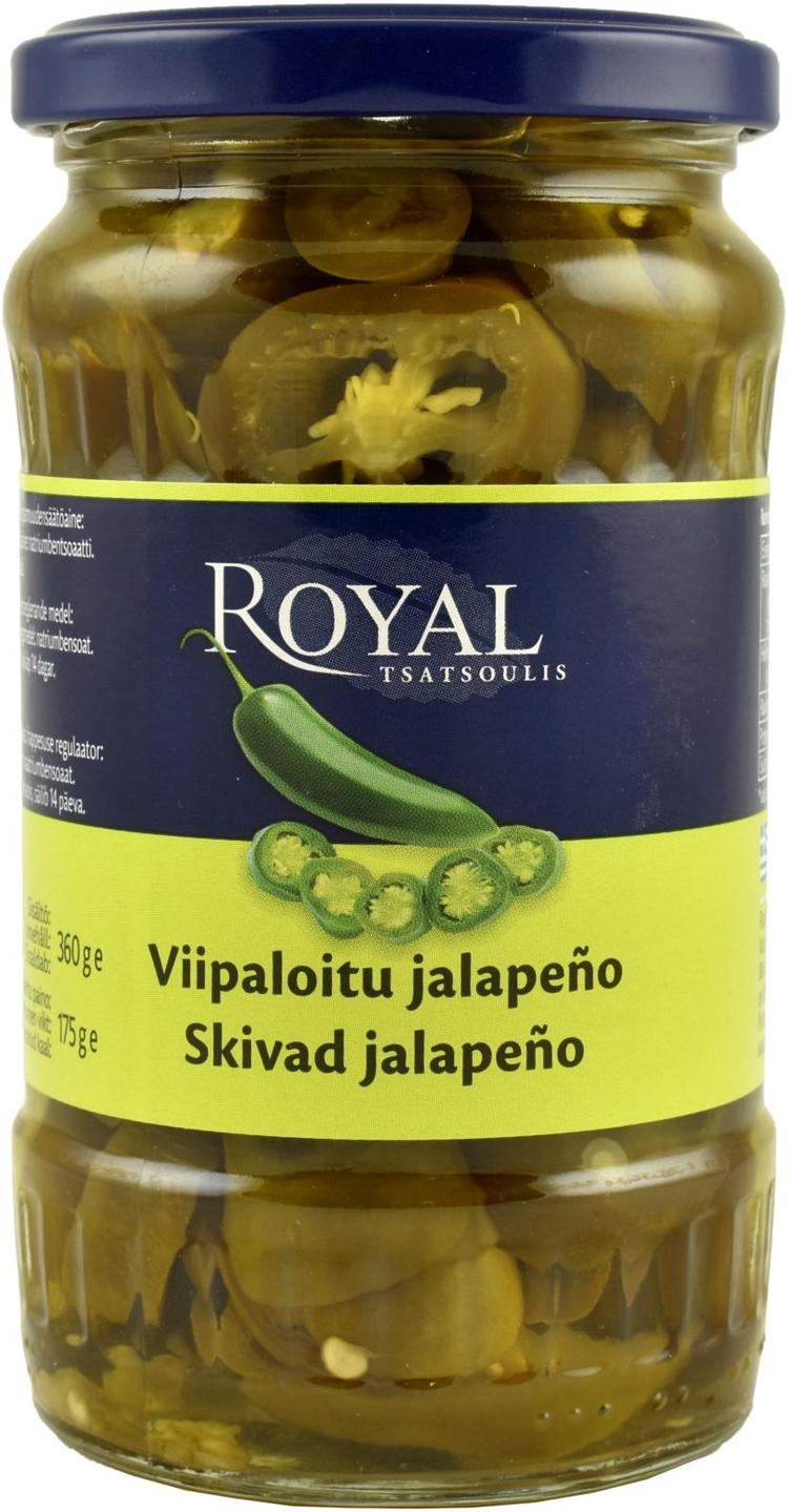 Royal 360/175g viipaloitu vihreä jalapeno