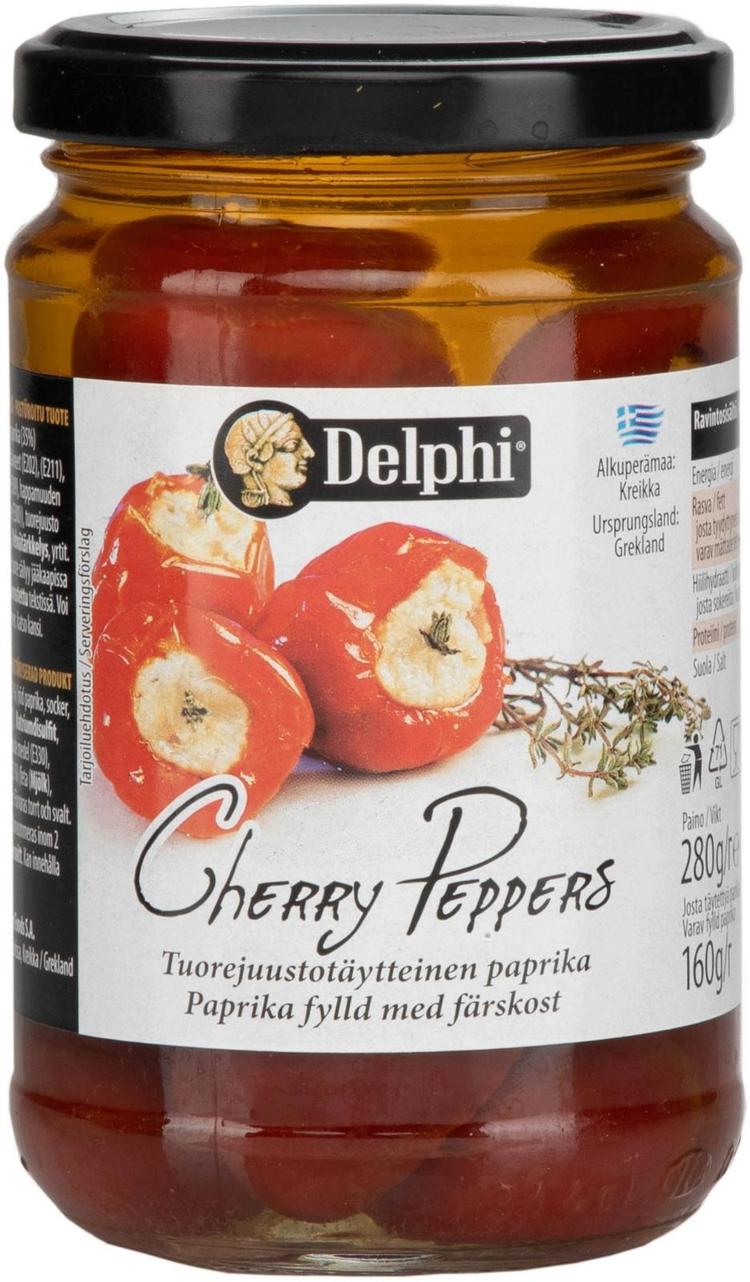 Delphi Juustotäytteiset Paprikat Öljyssä 280/160g