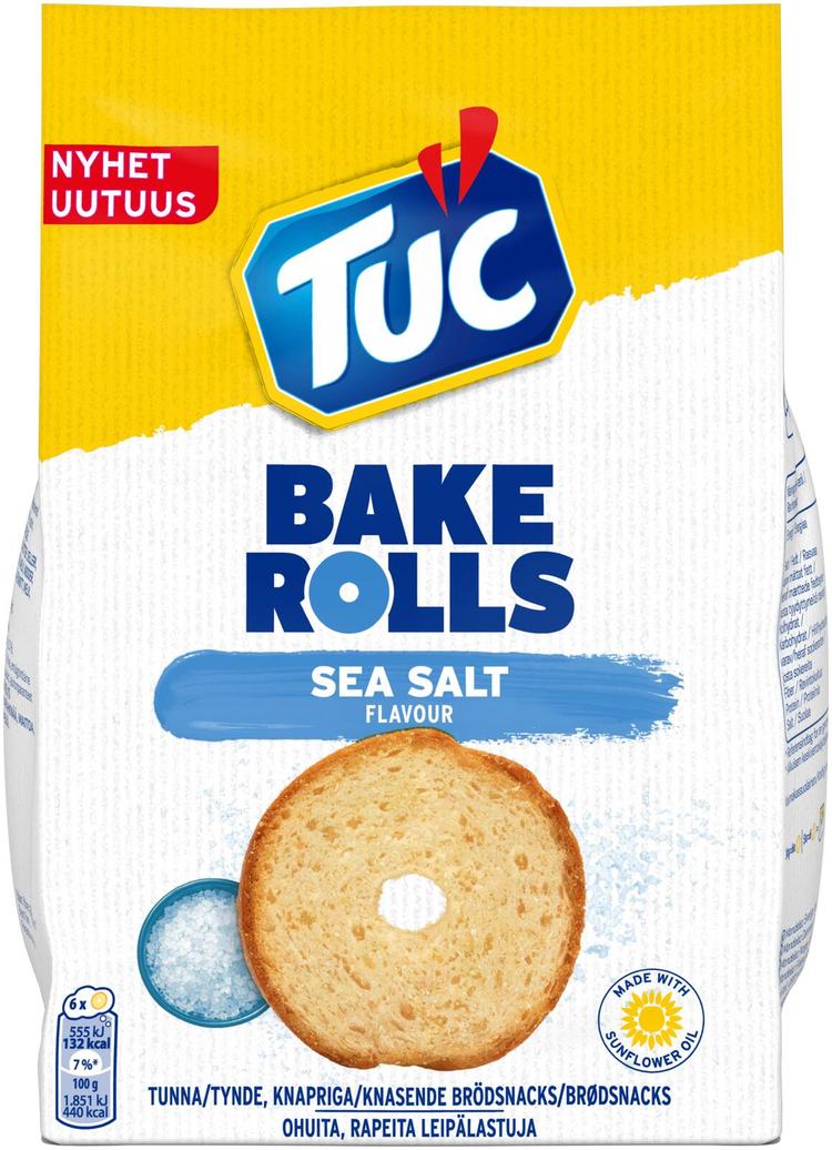 TUC  Bake Rolls Salt leipälastut 150g