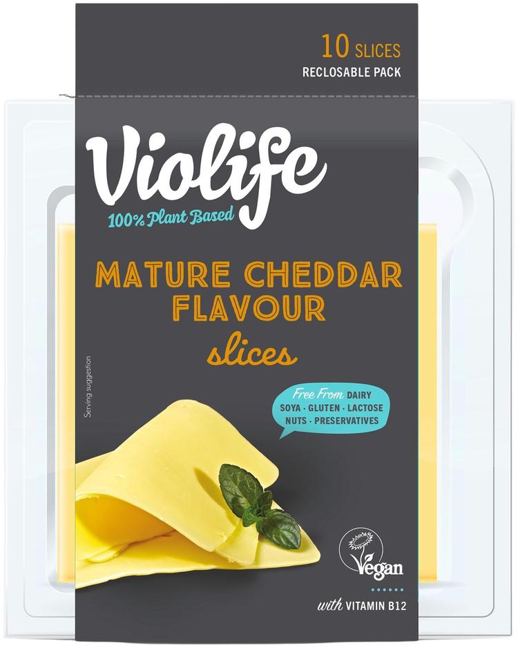 Violife 100% Vegan Mature Cheddar Flavour Slices 200g