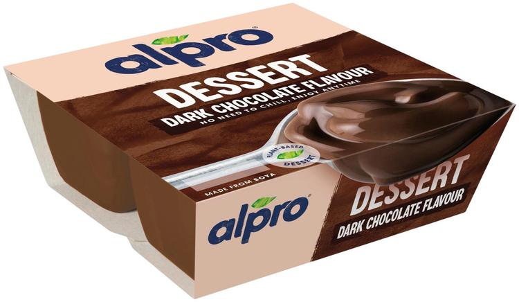 Alpro Dessert Soijapohjainen tummasuklaa-jälkiruoka 4x125g