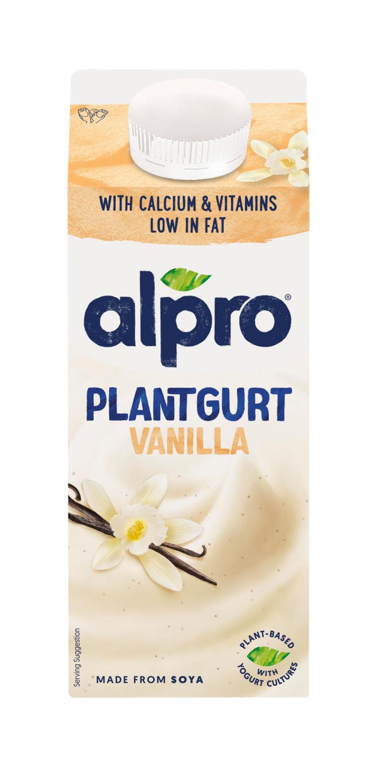 Alpro Plantgurt Hapatettu soijavalmiste, vanilja 750g