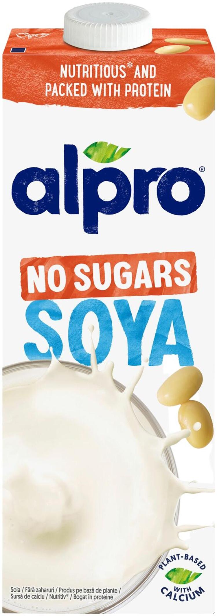 Alpro No Sugars Soijajuoma ilman sokereita 1L