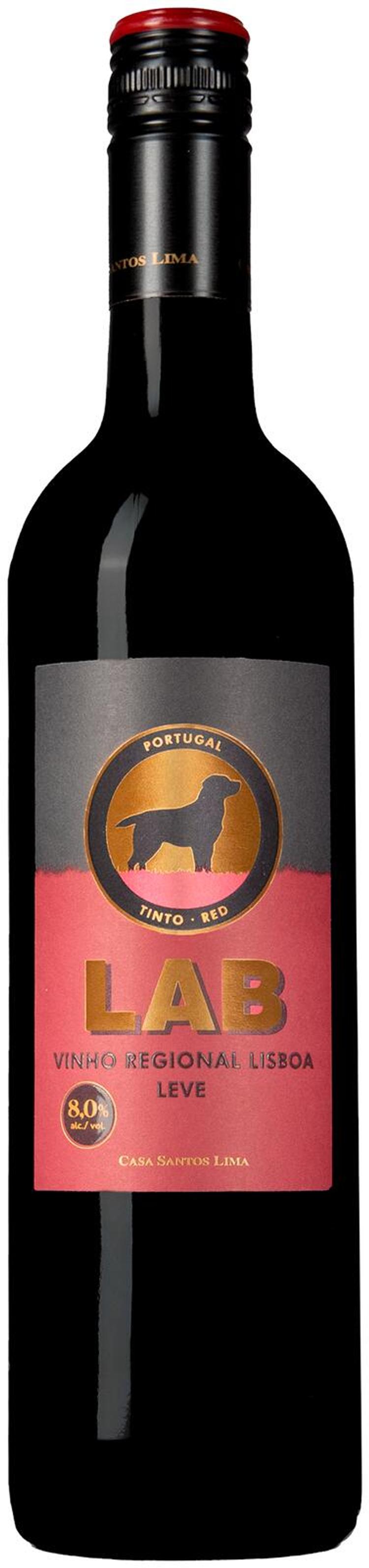 LAB Vinho Regional Lisboa Leve punaviini 8,0 til-% 75cl plo