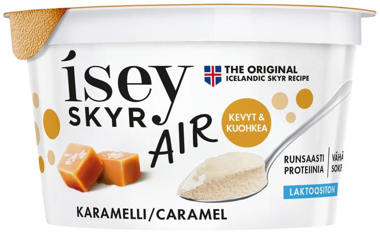 Isey Skyr Air Karamelli laktoositon maitovalmiste 125g