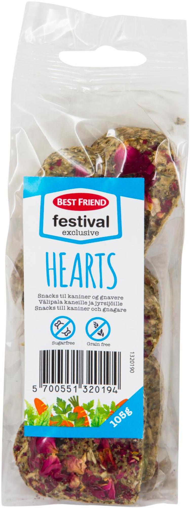 Best Friend Festival Exclusive 105g Sydän-snacksit