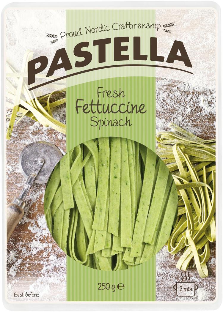 Pastella fettuccine pinaatti tuorepasta 250g