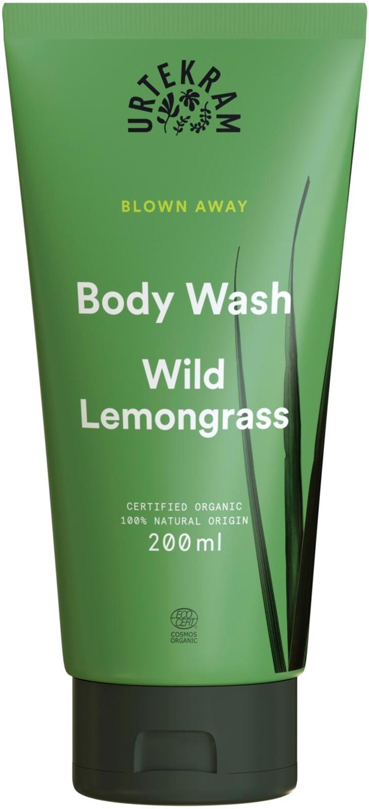 URTEKRAM Luomu Wild Lemongrass Suihkusaippua 200 ml