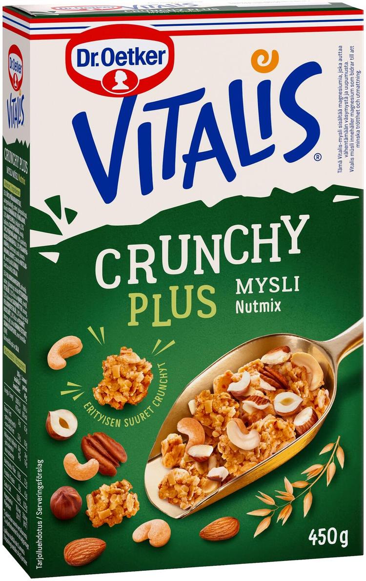 Dr. Oetker Vitalis Crunchy Plus Nutmix mysli 450 g