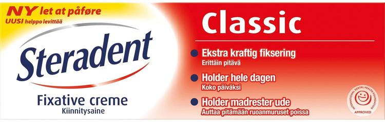 Steradent Classic kiinnitysaine hammasproteesille 40g