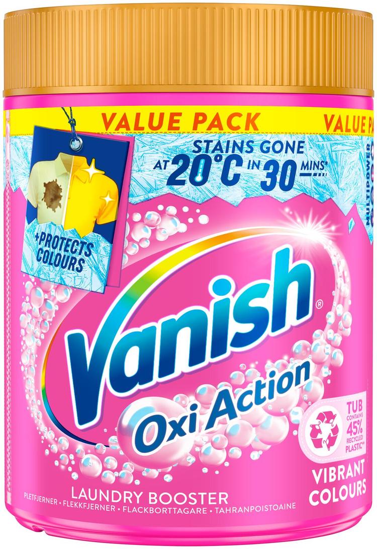 Vanish Pink pyykinpesutehoste ja tahranpoistojauhe 940g