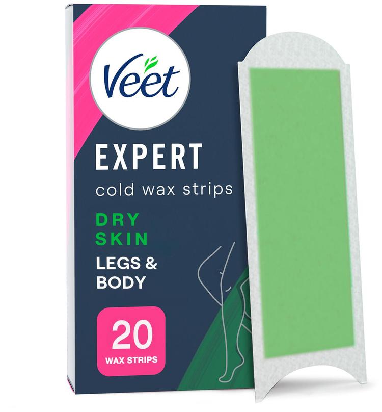 Veet Expert Kylmävahaliuskat Vartalo&jalat kuivalle iholle 20 kpl