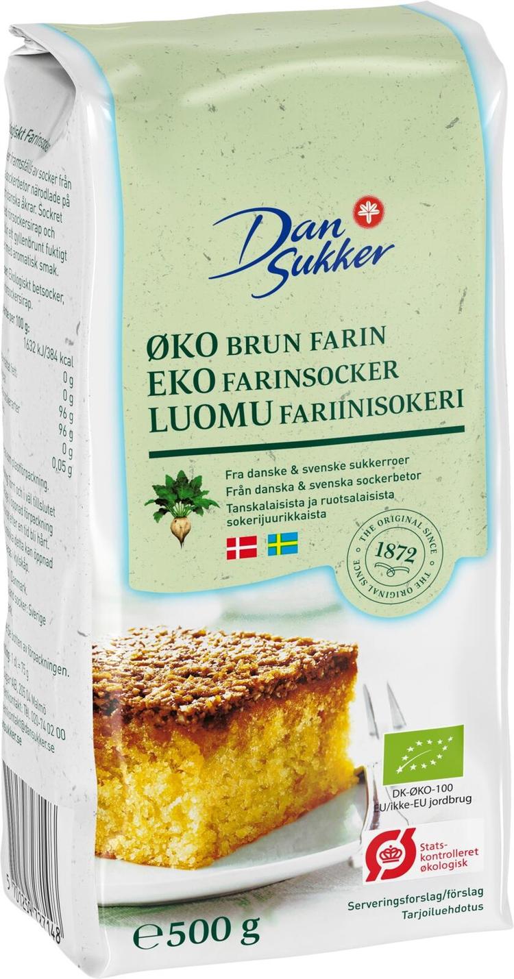 Dansukker Luomu Fariinisokeri 500g