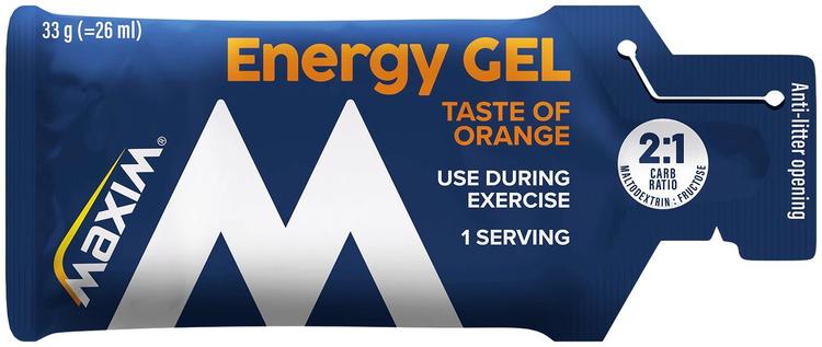 Maxim Energy Gel Orange taste appelsiininmakuinen energiageeli 33g