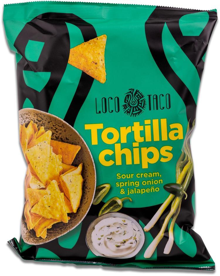 Tortilla chips sour cream & jalap 150g