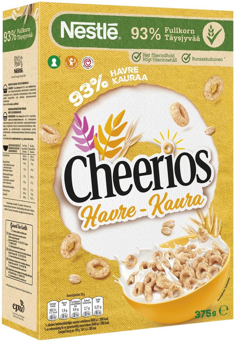 Nestlé Cheerios 375g Kaura täysjyvämuro