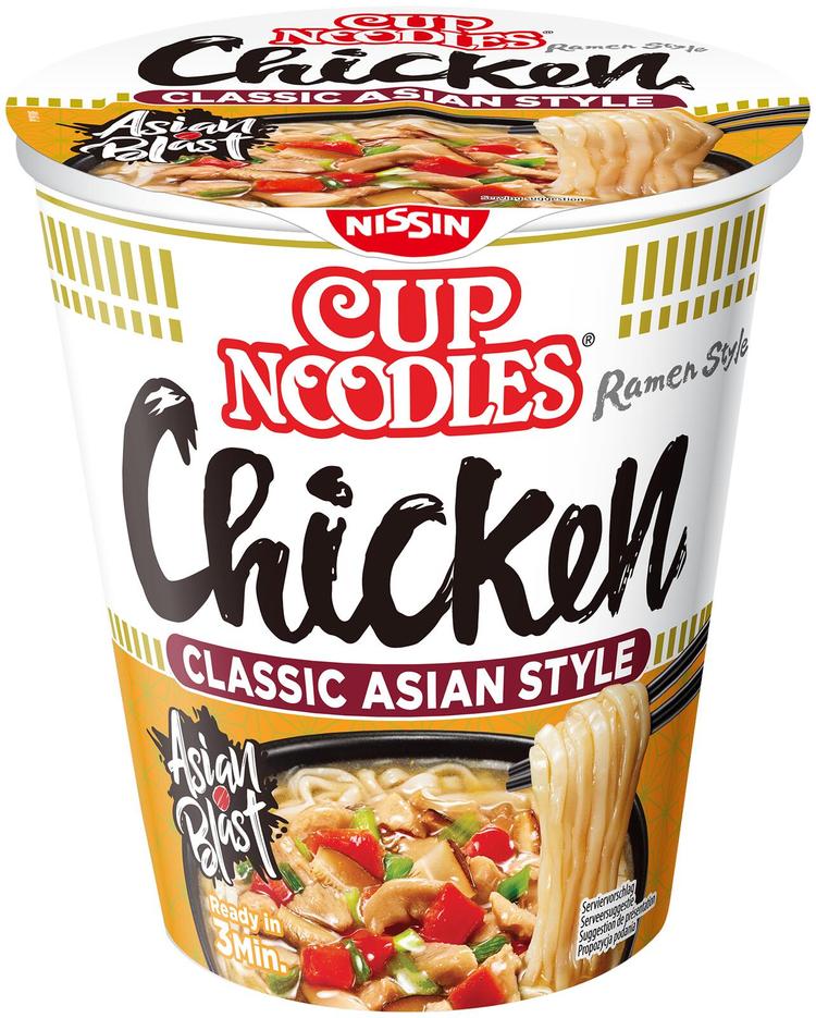 Nissin Cup Noodles Tasty Chicken pikanuudelikeitto 63g