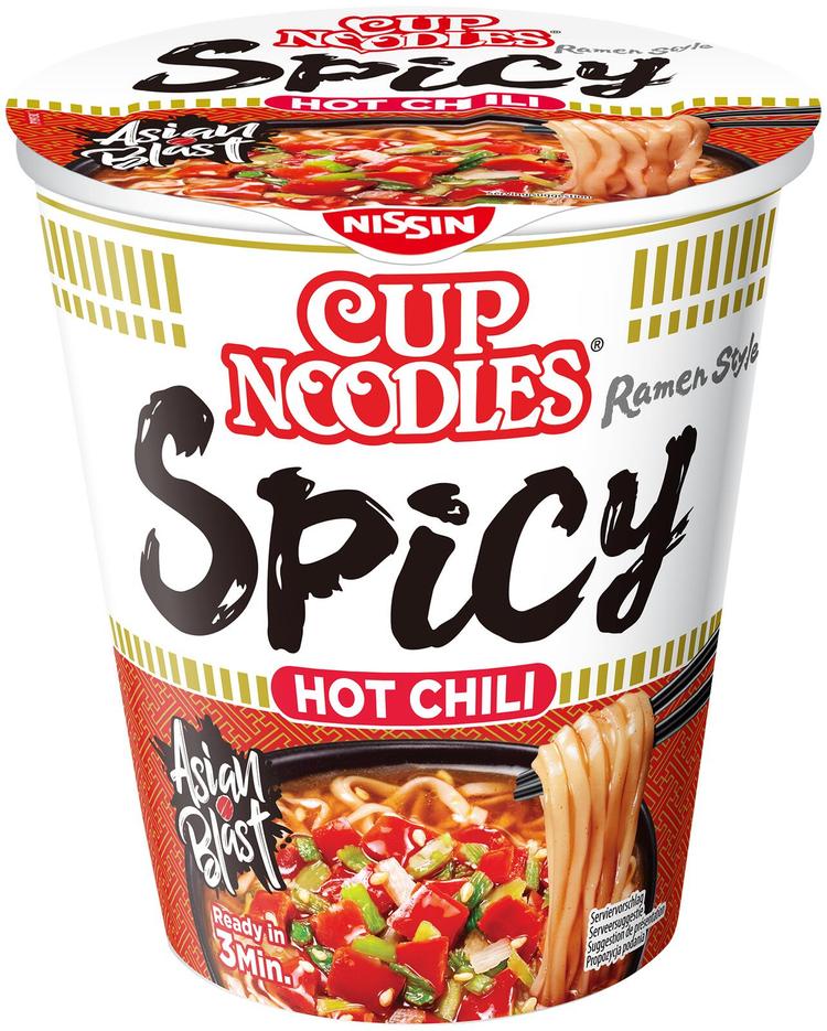 Nissin Cup Noodles Hot Chili Spicy pikanuudelikeitto 66g