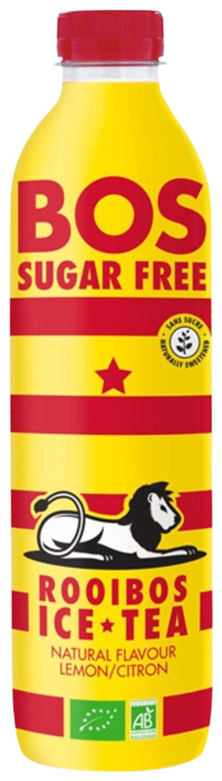 Bos brands orgaaninen rooibos jäätee sugarfree lemon 1L PET pullo