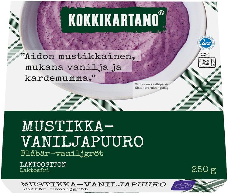 Kokkikartano Mustikka-vaniljapuuro 250g