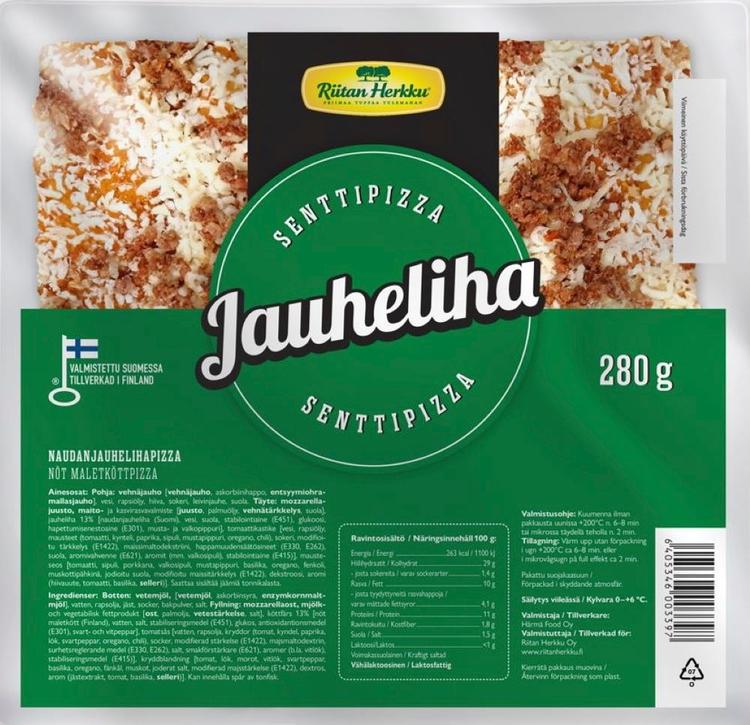 Riitan Herkku Senttipizza Jauheliha 280g