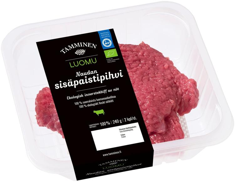 Tamminen luomunaudan sisäpaistipihvi 240g