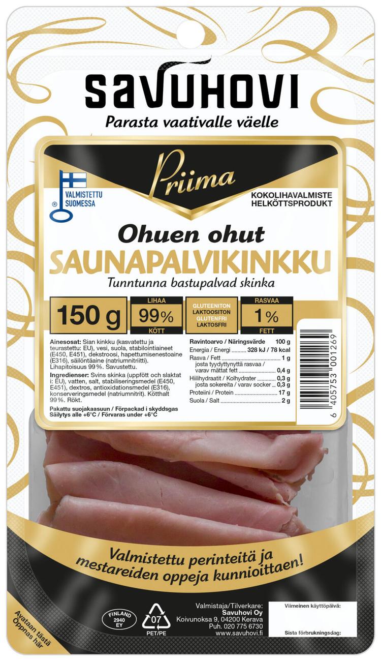 Savuhovi Priima ohuen ohut Saunapalvi 150g