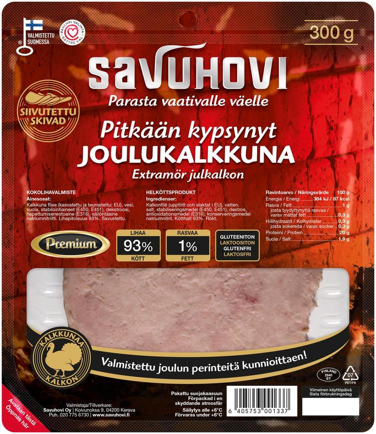 Savuhovi joulukalkkuna siivu 300g